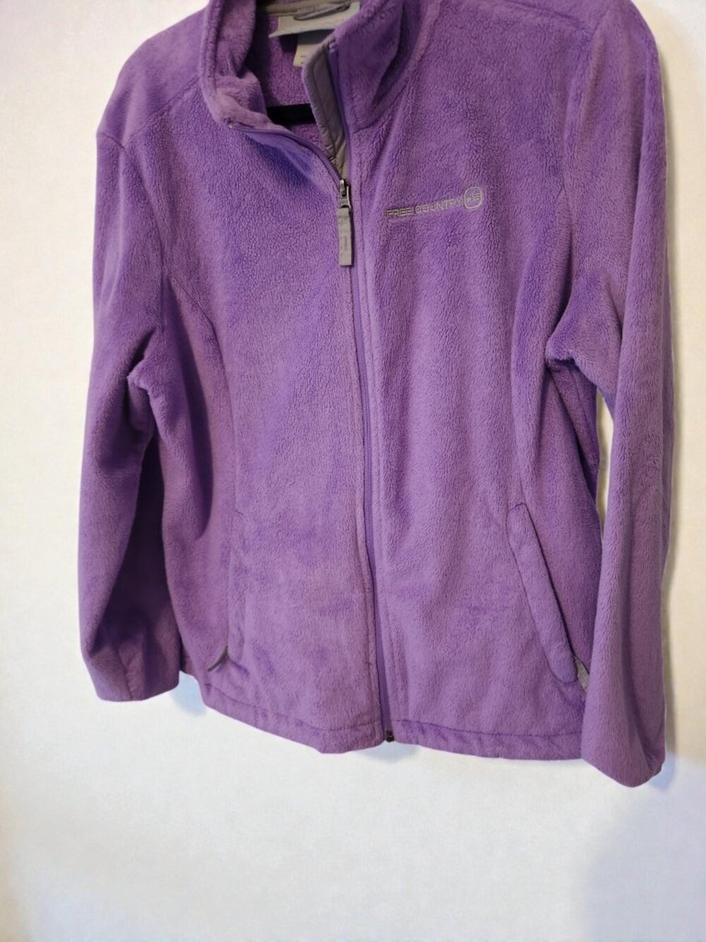 💜 Free Country Fleece Jacket | Size Large | Cozy Zip Up | Soft Warm Layer 💜 - Picture 6 of 11